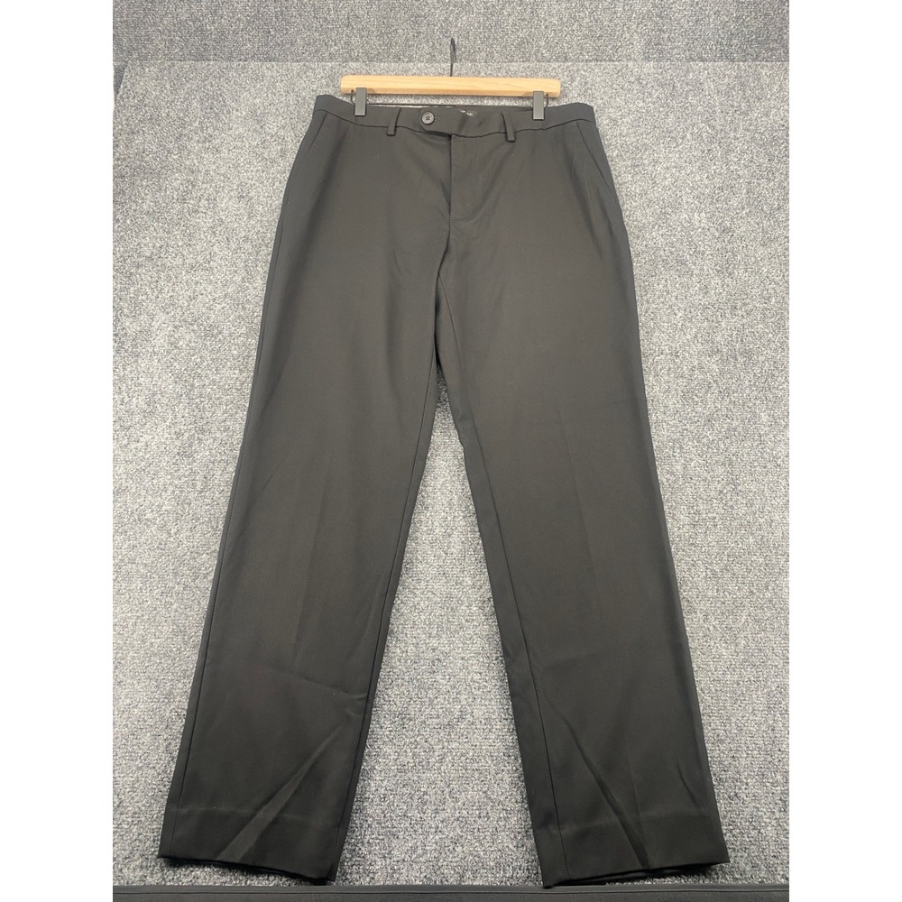 Banana Republic Tailored Fit Dress Pants Mens 34x32 Black Textured Slacks 34x30